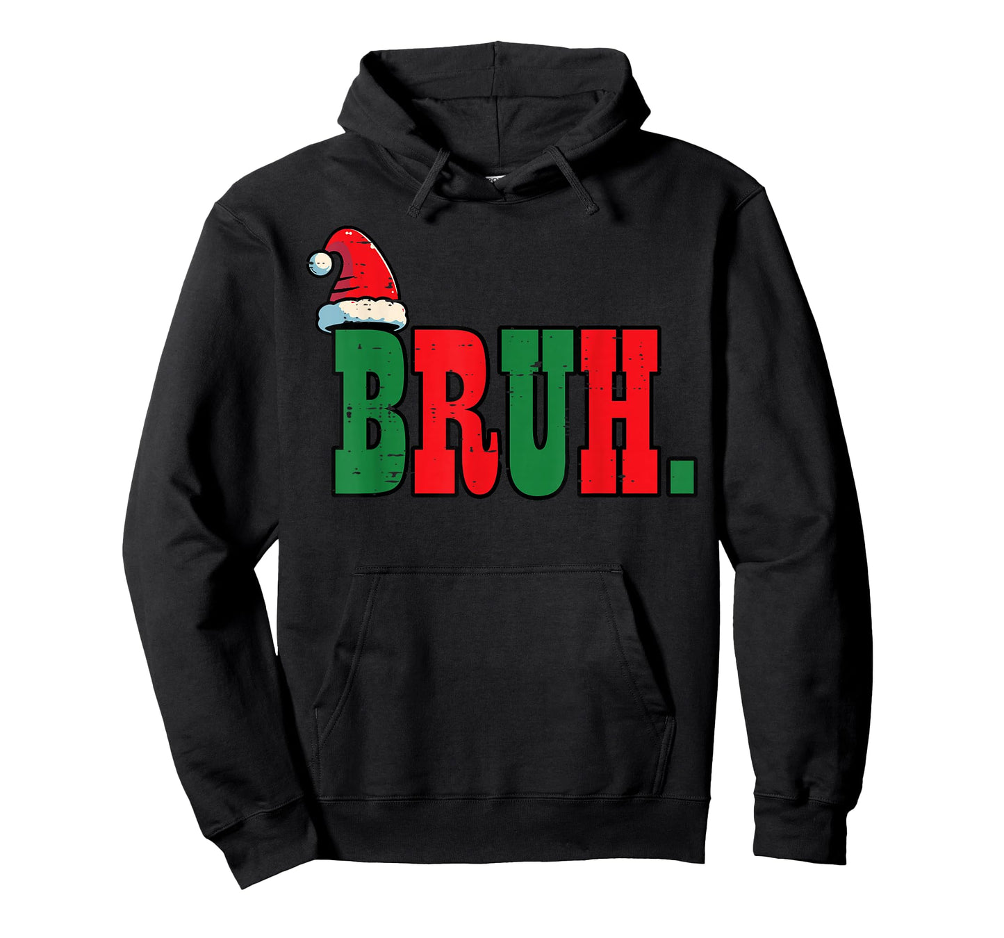 Christmas Bruh Santa Hat Xmas Meme Men Boys Kids Women Teens T-Shirt