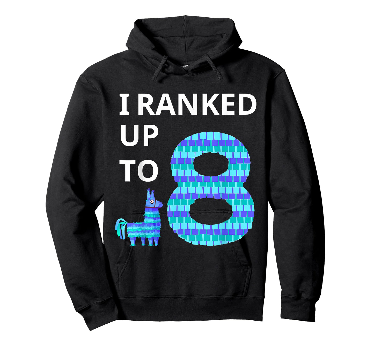 I Ranked Up To 8 Birthday Video Game Llama Piñata Birthday T-Shirt