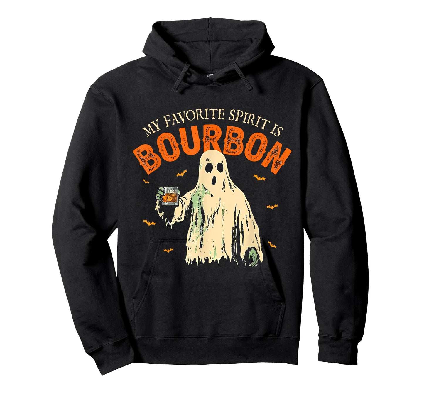 My Favorite Spirit Is Bourbon Funny Ghost Halloween Costume T-Shirt