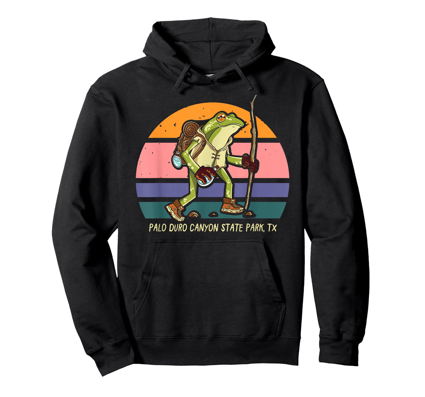 Palo Duro Canyon State Park Texas Hiking Frog Walker Camping T-Shirt