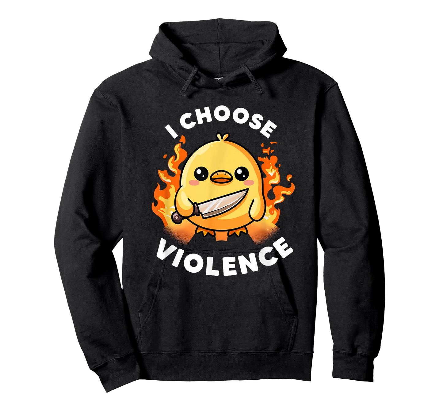 I Choose Violence Today Duck Irony And Sarcasm Funny Duck T-Shirt