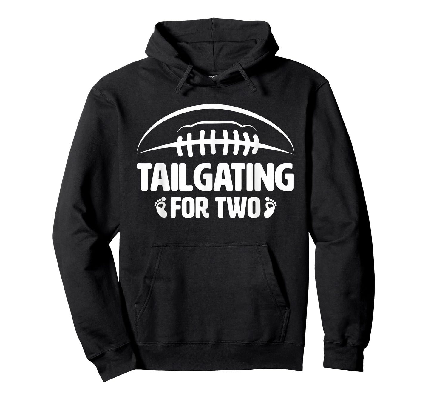 Tailgating For Two Pregnancy Announcement Football Mom T-Shirt