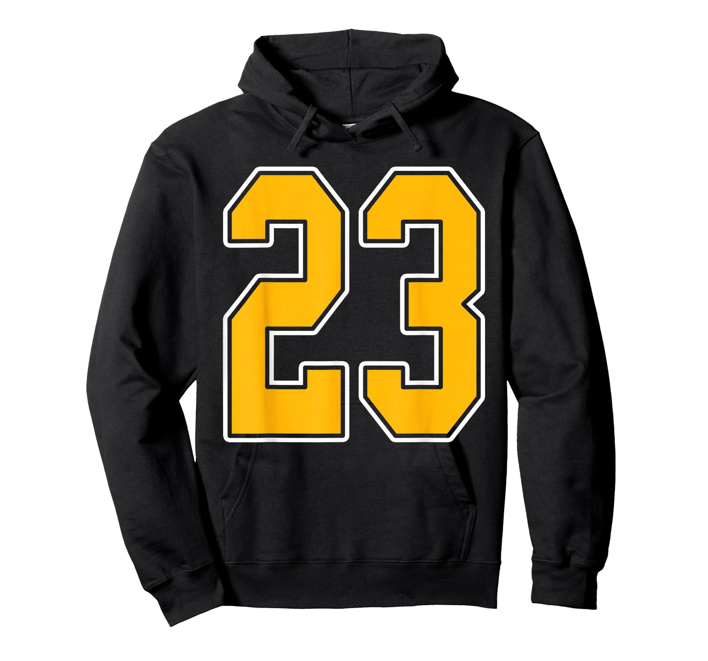 Gold and White Sports Number 23 Jersey Uniform Player T-Shirt