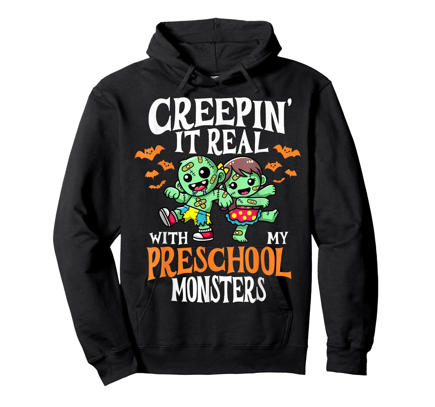 Creepin It Real Monster School Preschool Teacher Halloween T-Shirt