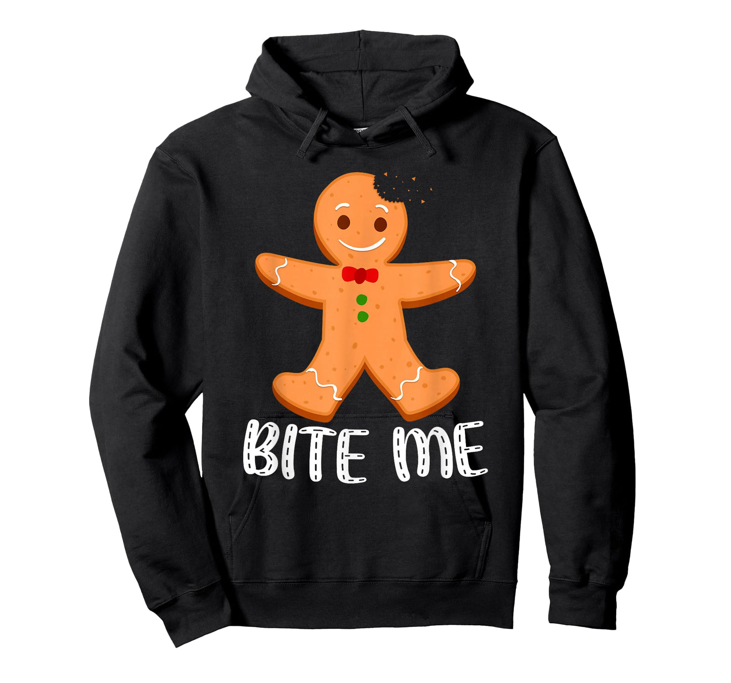 Bite Me Funny Gingerbread Christmas Cookie Sarcastic Xmas T-Shirt