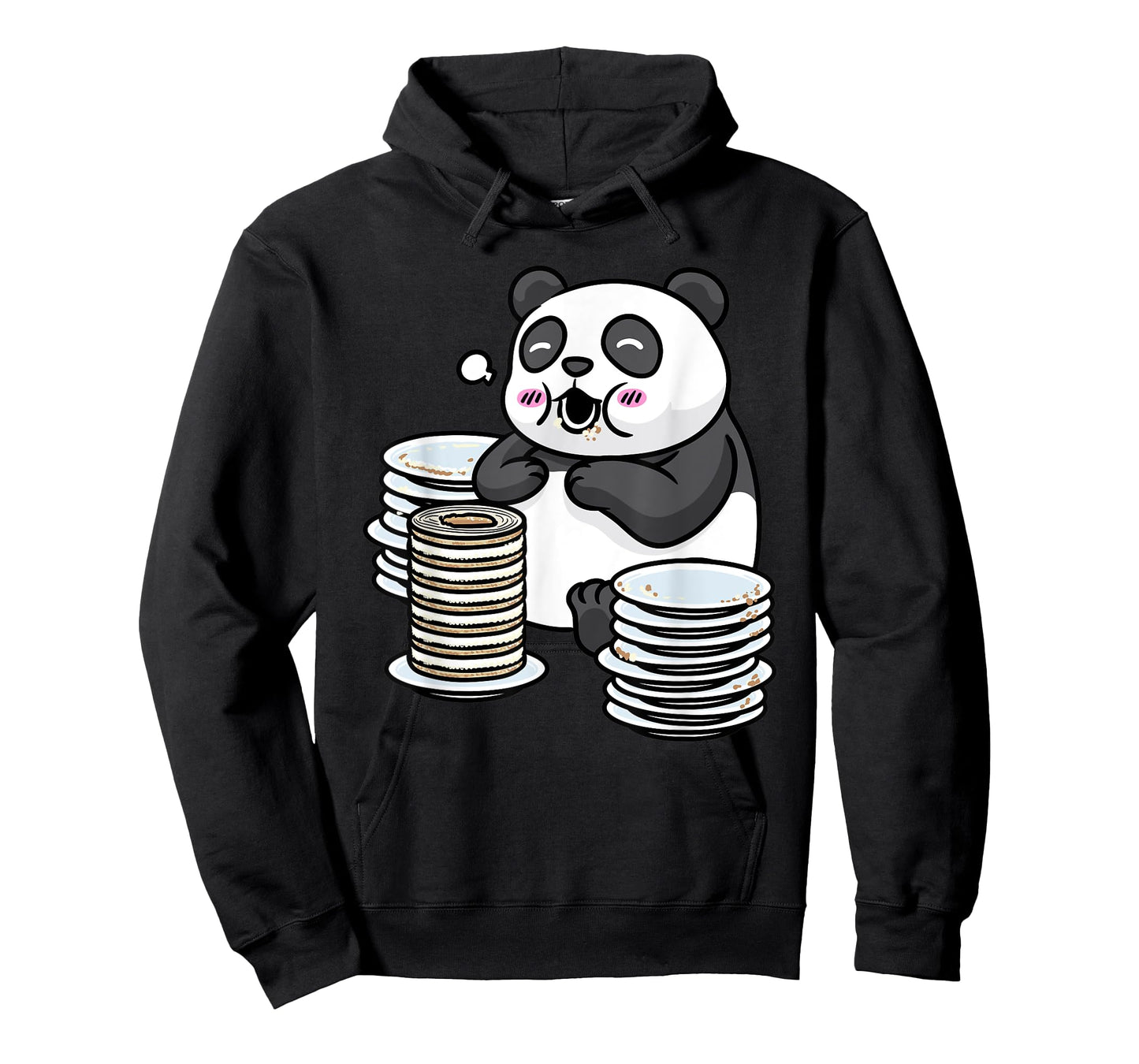 Panda With Baumkuchen Pyramid Cake Otaku Food Lover Anime T-Shirt