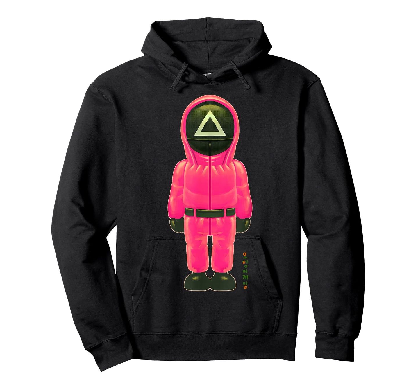 Squid Game The Pink Soldier Full Body Chibi Chest Portrait T-Shirt