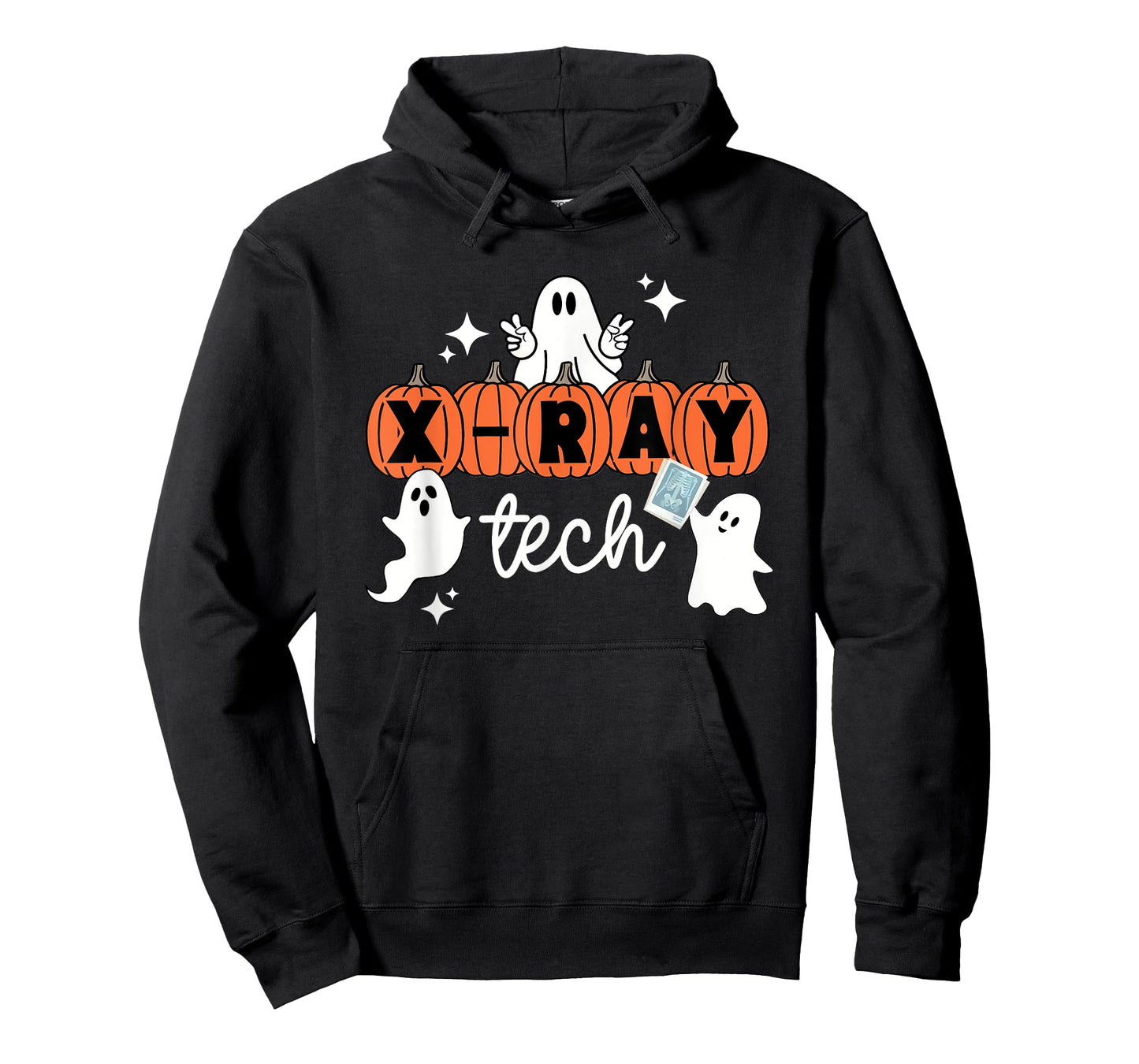 Tech Halloween Technician Squad Xray Tech Pumpkin T-Shirt