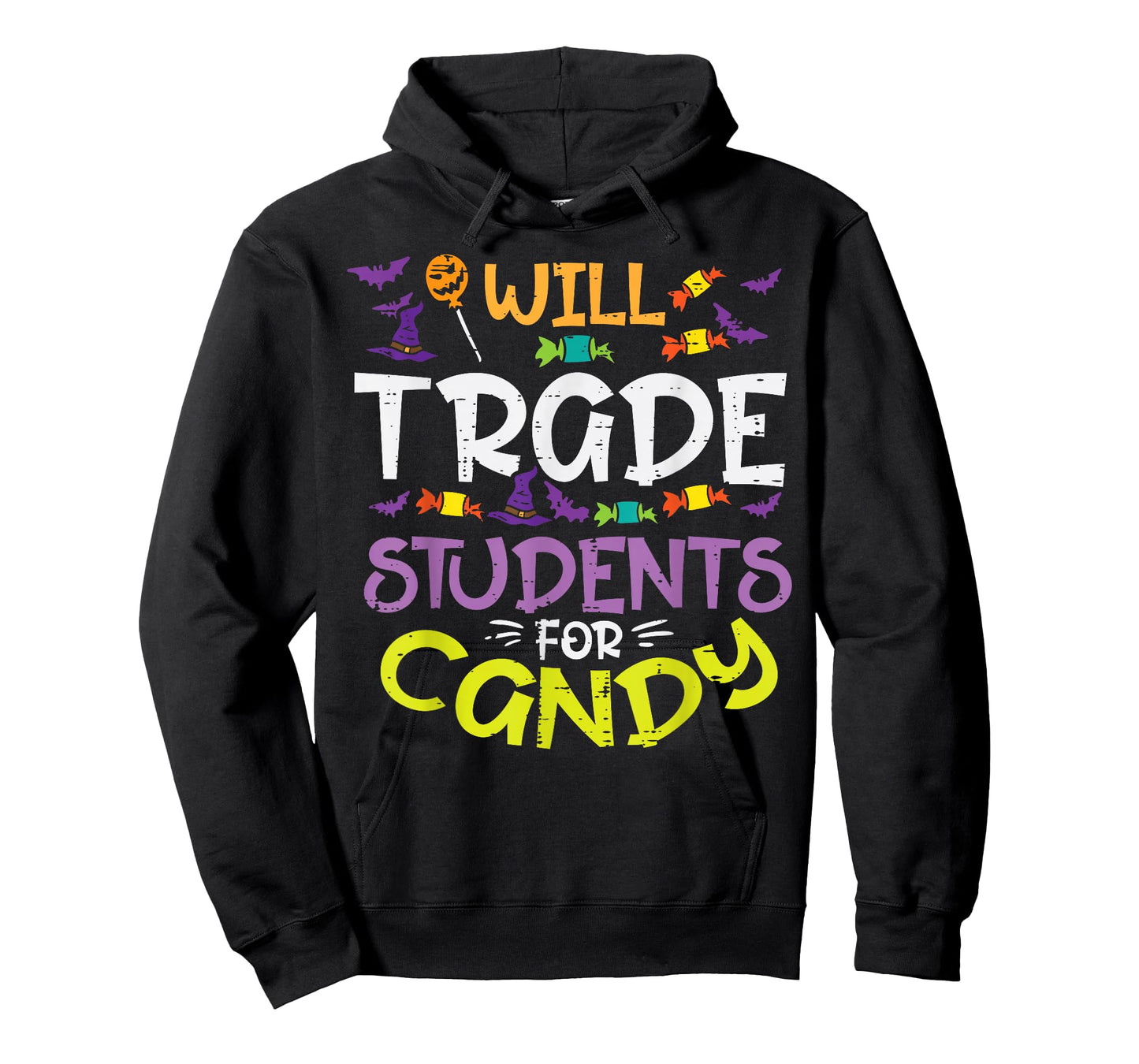 Halloween Teacher Will Trade Students For Candy Women Men T-Shirt