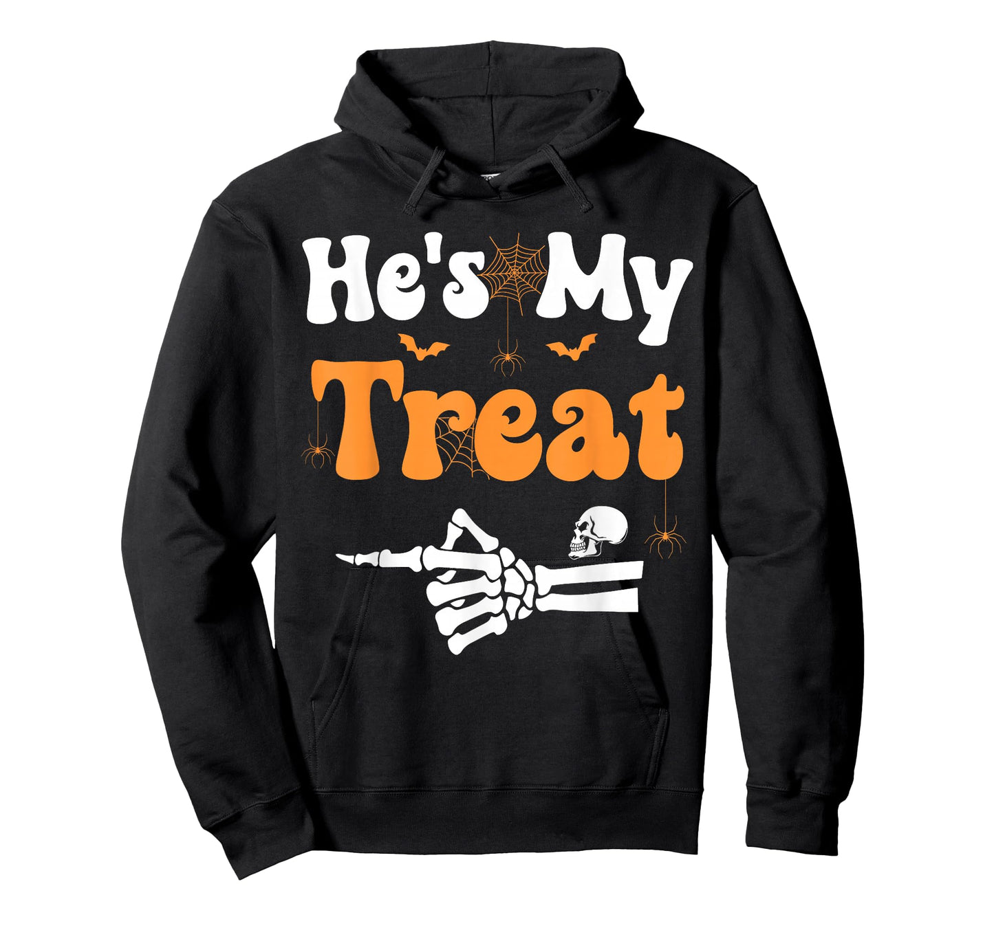 He's My Treat Skeleton Couples Matching Couple Halloween T-Shirt