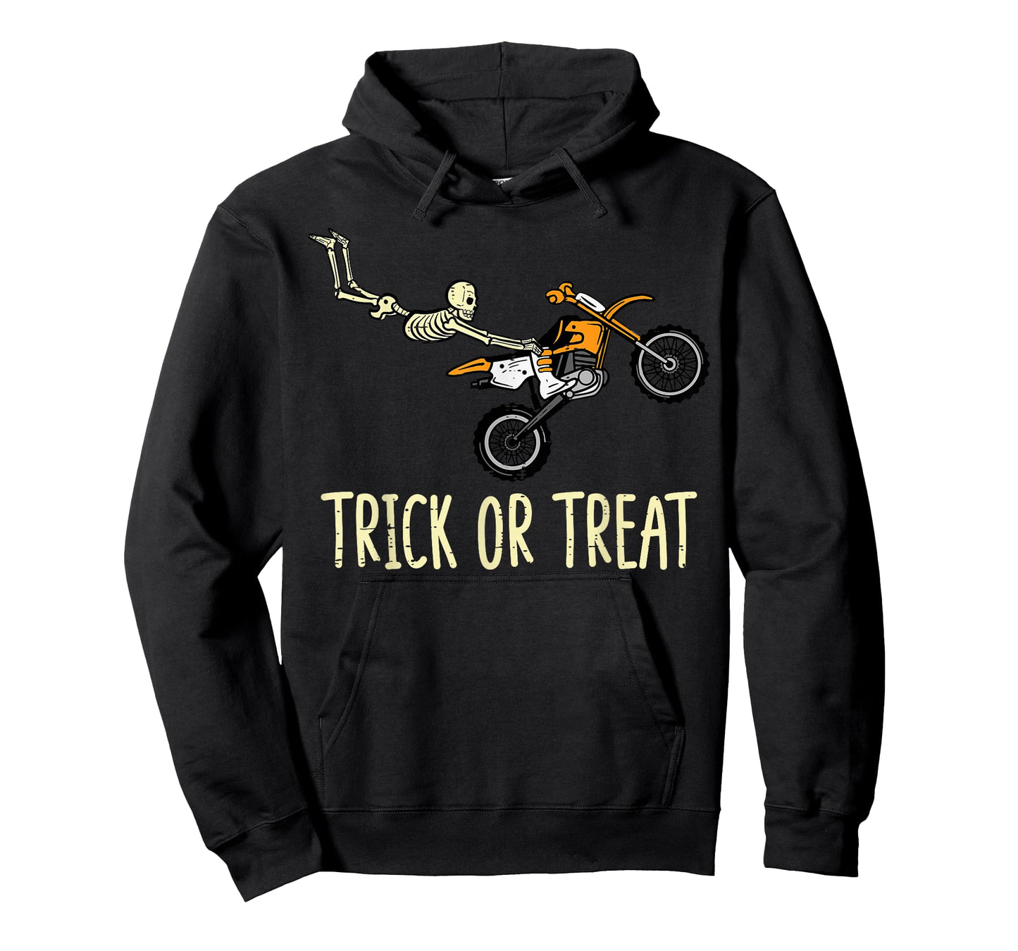 Skeleton Motocross Seat Grab Stunt Halloween Horror Funny T-Shirt