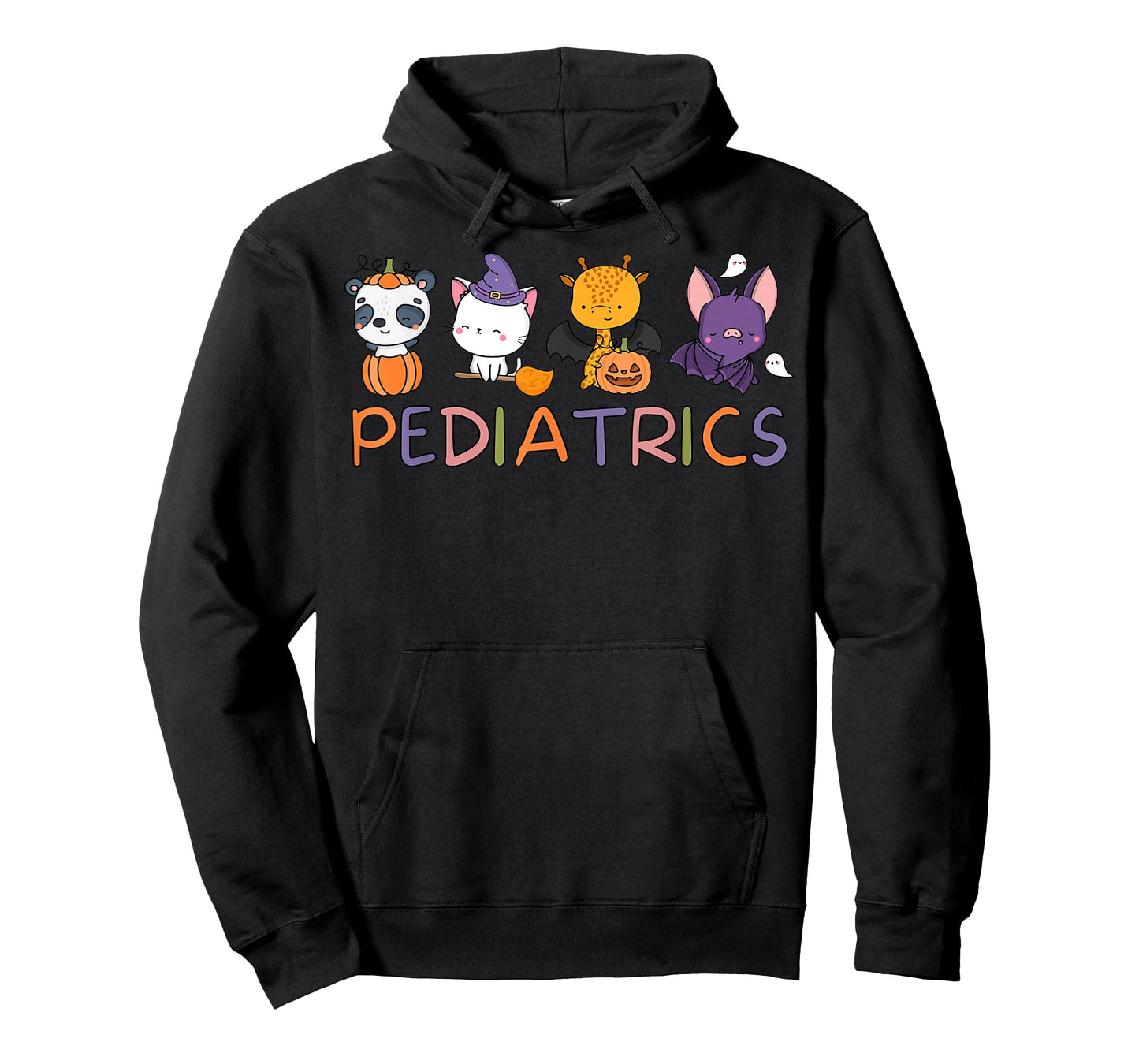 Pediatrics Spooky Animals Pumpkin PEDS Nurse Halloween T-Shirt
