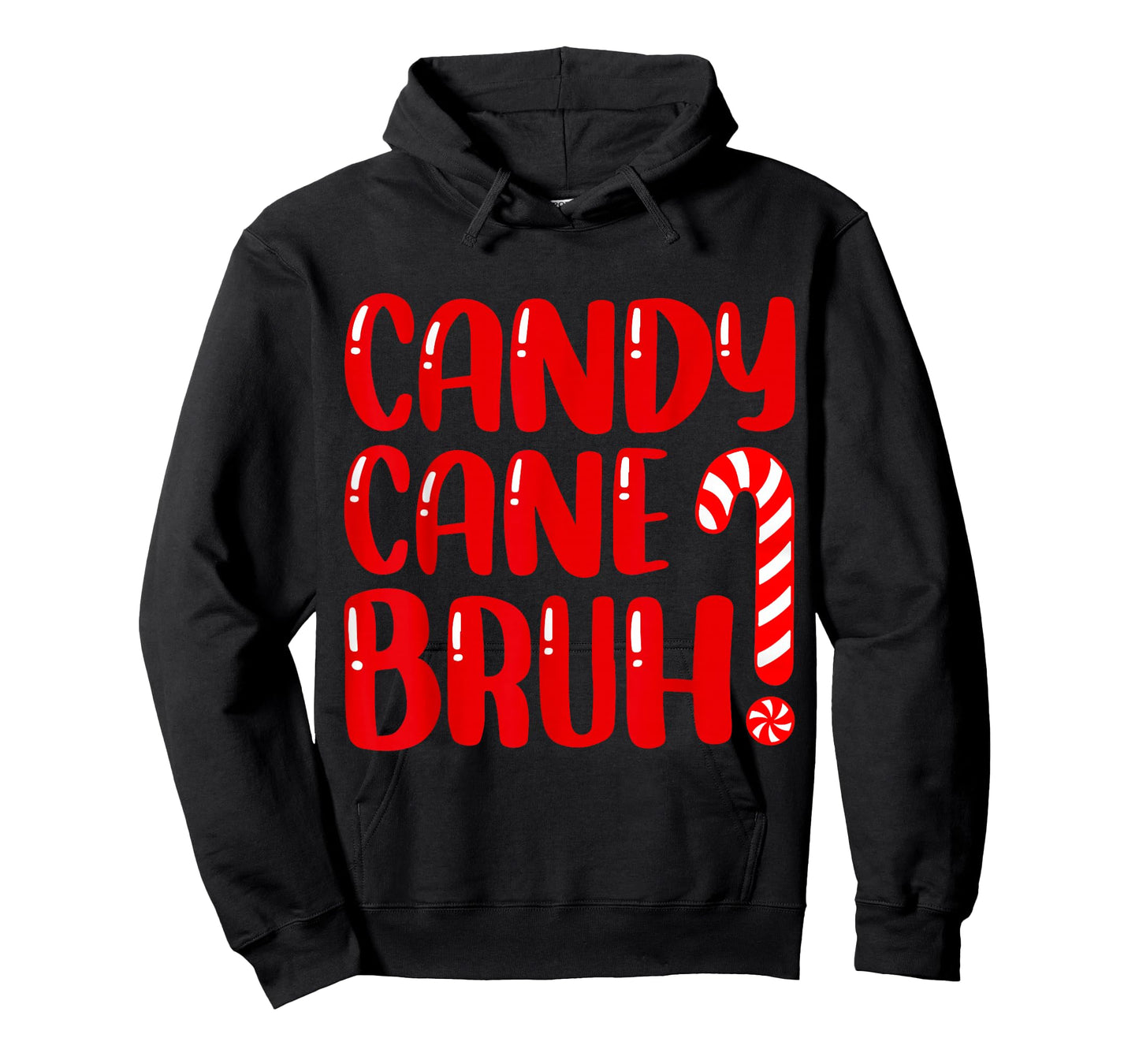 Candy Cane Bruh Christmas Candy Cane Party Boys Girls Xmas T-Shirt
