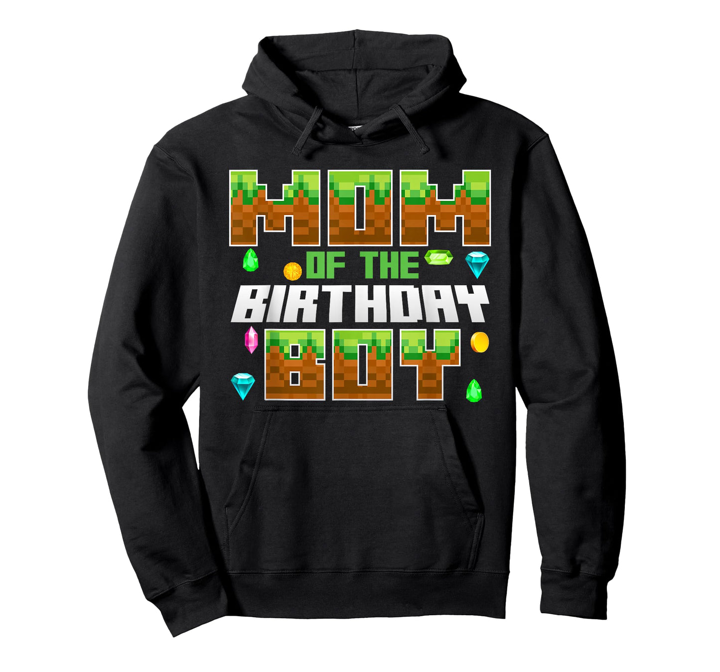 Mom Of The Birthday Boy Video Gamer Pixel Number T-Shirt