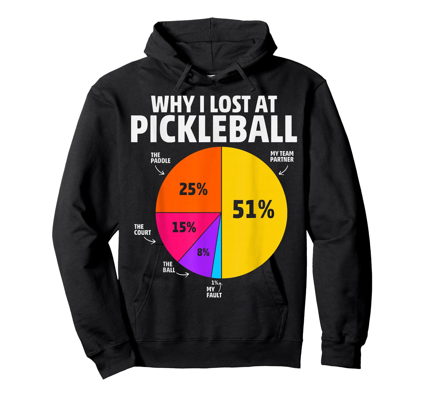 Why I Lose at Pickleball - Humorous Pickleball T-Shirt