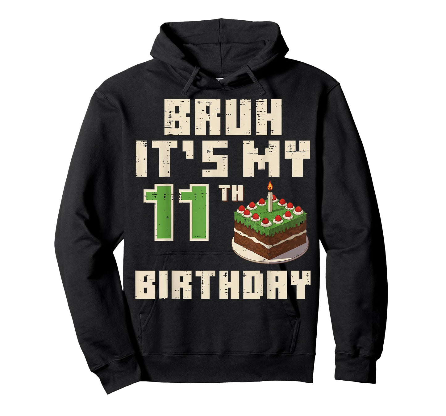 11th Birthday Pixel Gaming 11 Year Old Gamer Bday Boys Kids T-Shirt