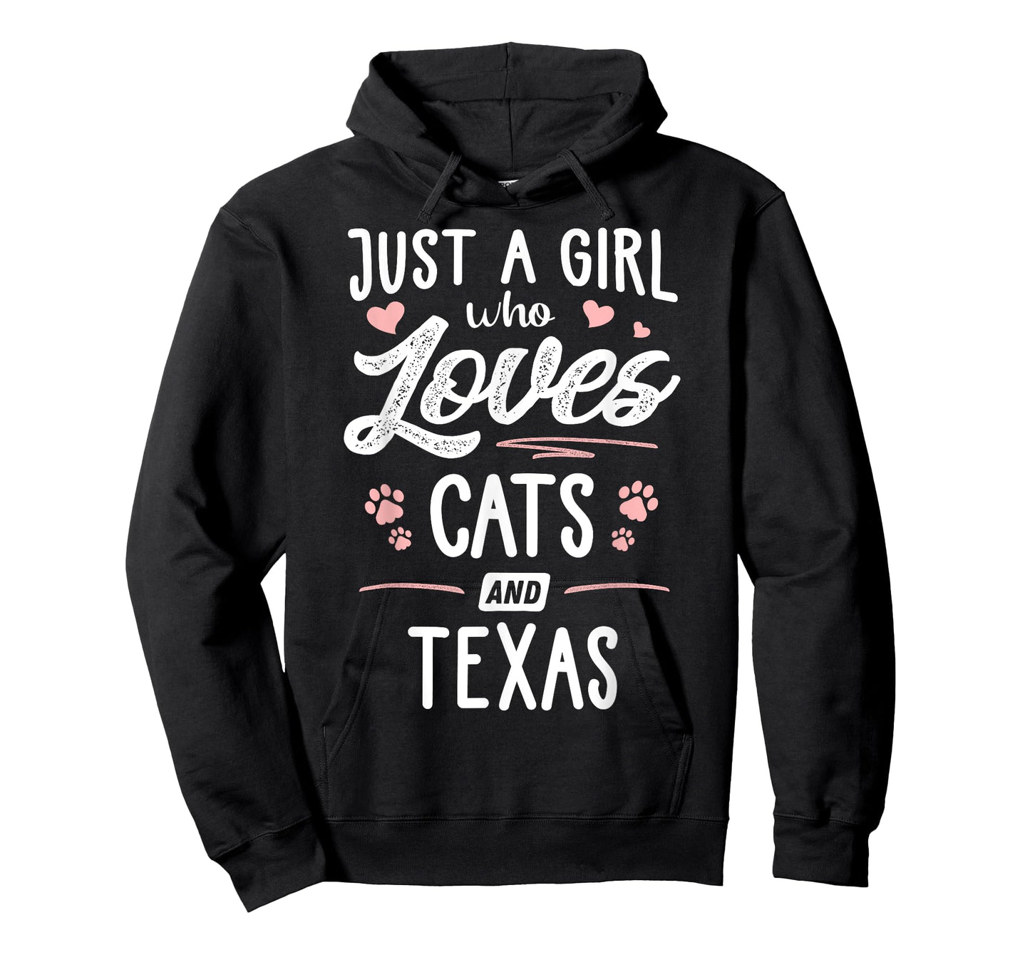 Just A Girl Who Loves Cats And Texas Gift Cat Lover T-Shirt