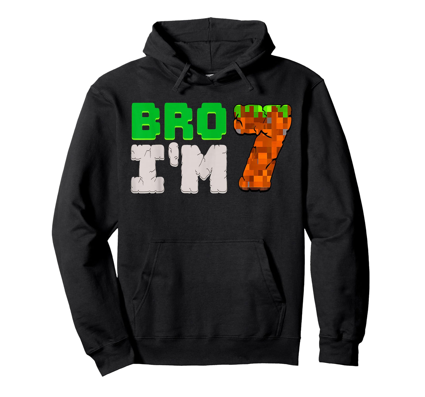 Birthday Boy 7th Birthday I'm 7 Year Old Gamer Pixel Number T-Shirt