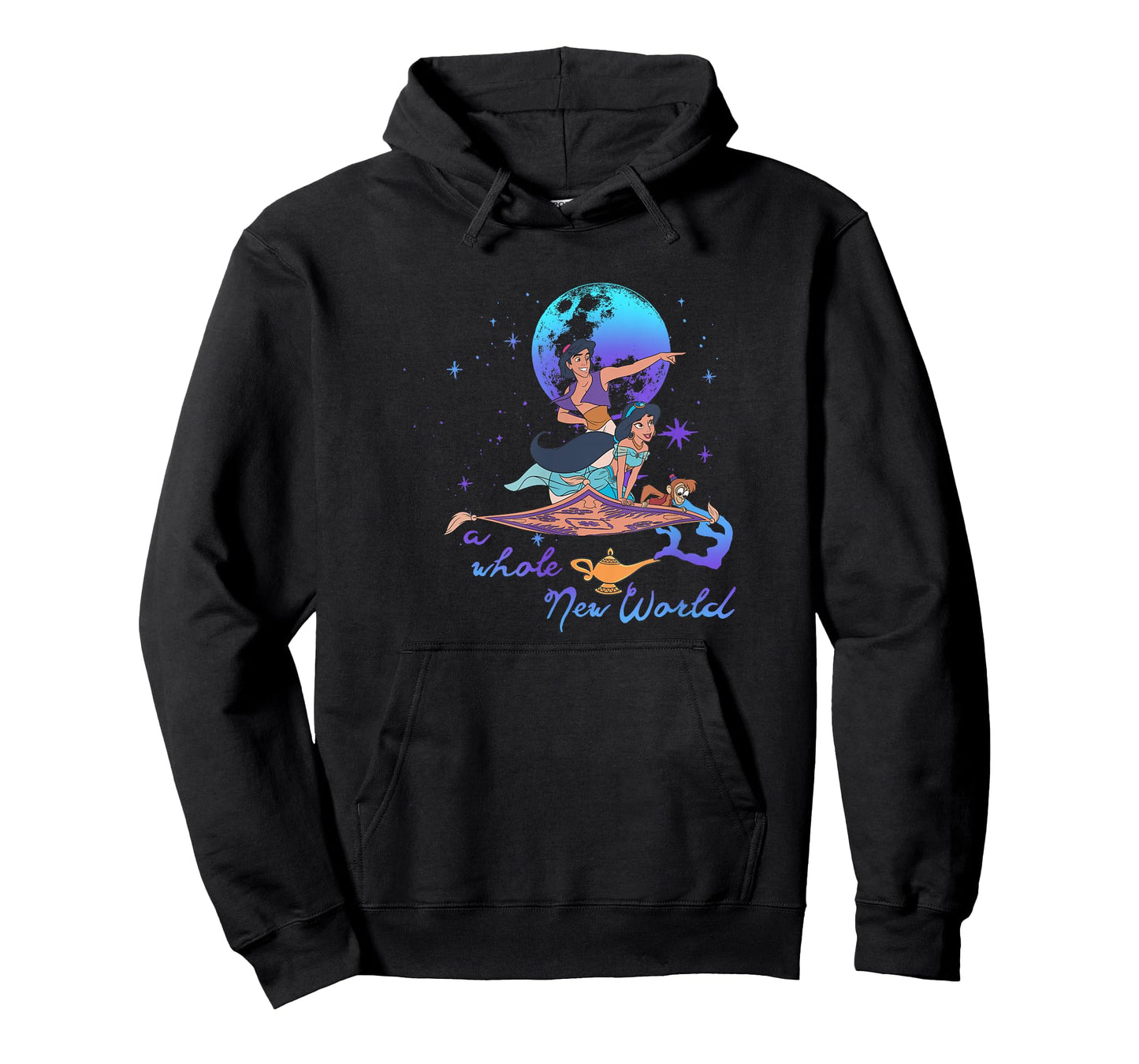 Disney Aladdin Group Shot A Whole New World Blue & Purple T-Shirt