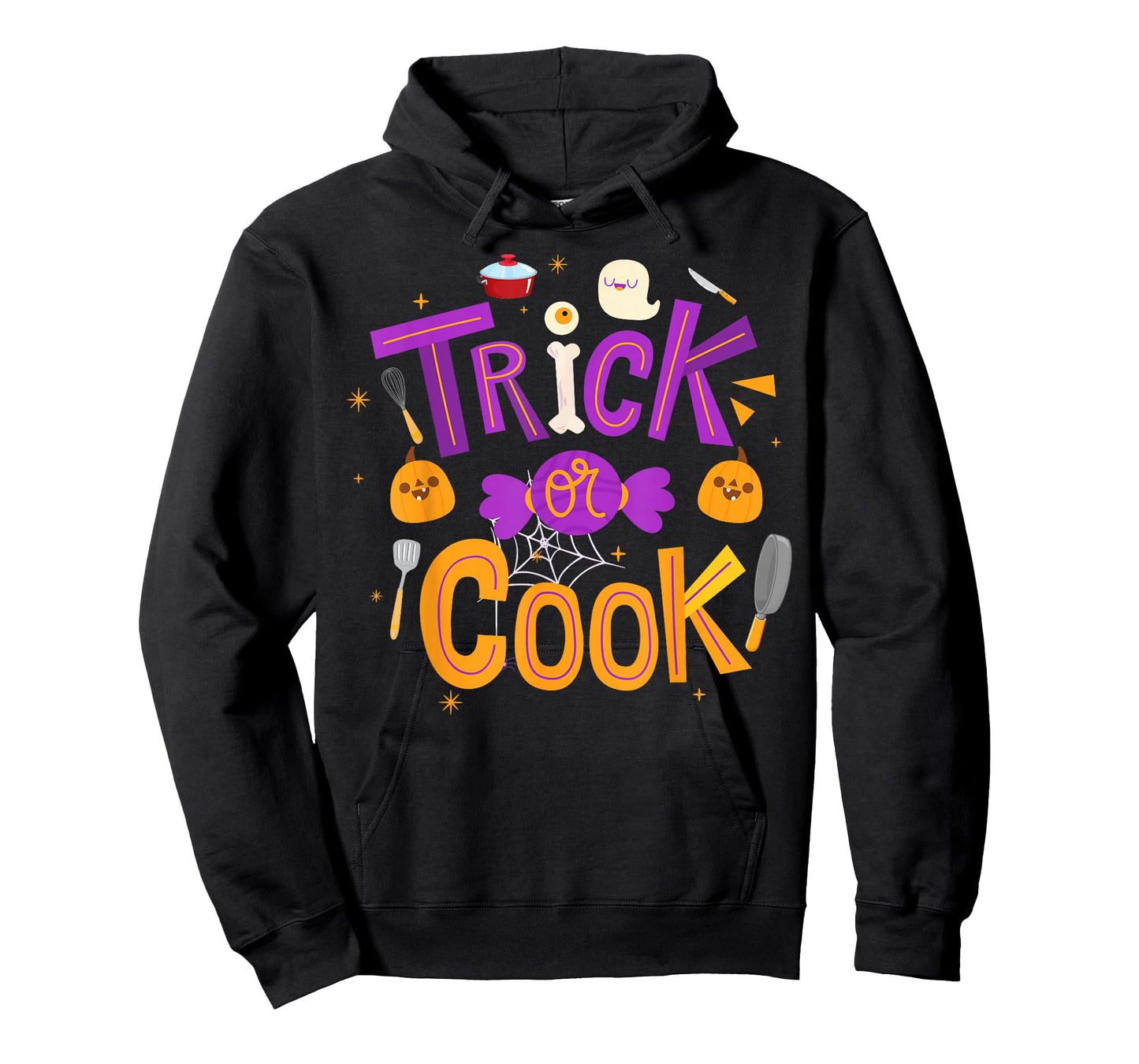 Trick Or Cook Funny Trick Or Treating Chef Cooking Halloween T-Shirt