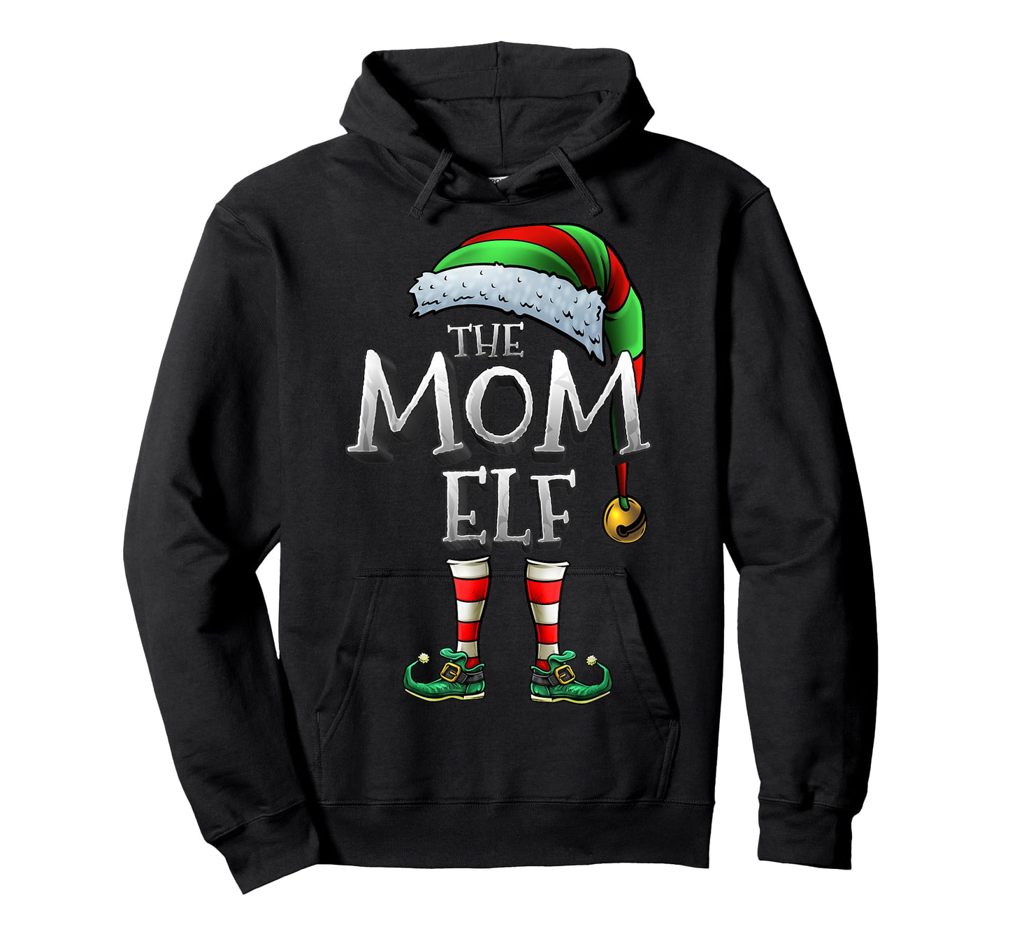 The Mom Elf Shirt Matching Family Funny Christmas Elf Mommy T-Shirt
