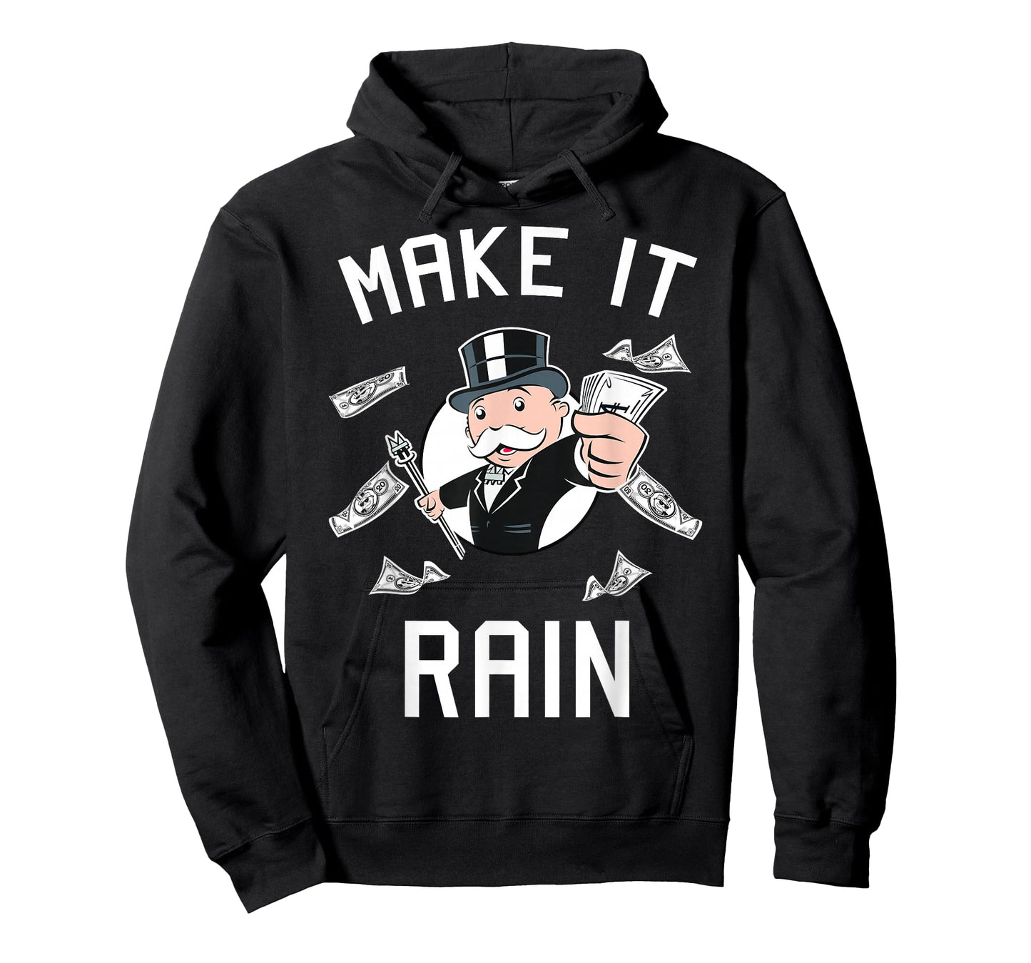 Monopoly Man Make It Rain Logo Portrait T-Shirt