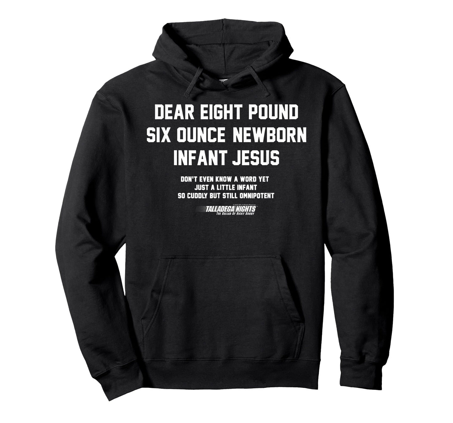 Talladega Nights Dear Baby Jesus Funny Quote Comedy Movie T-Shirt
