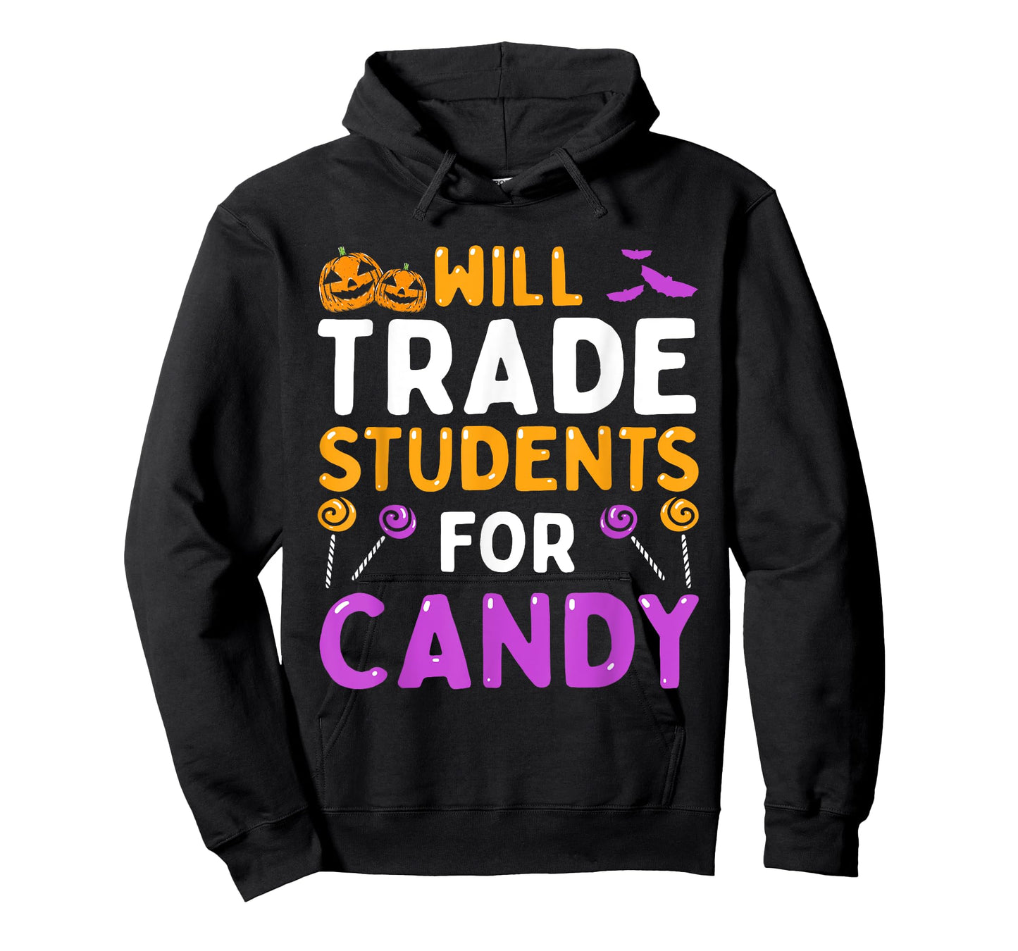 Will Trade Students For Candy Cute Halloween Costume Teacher T-Shirt for Men Women Kids