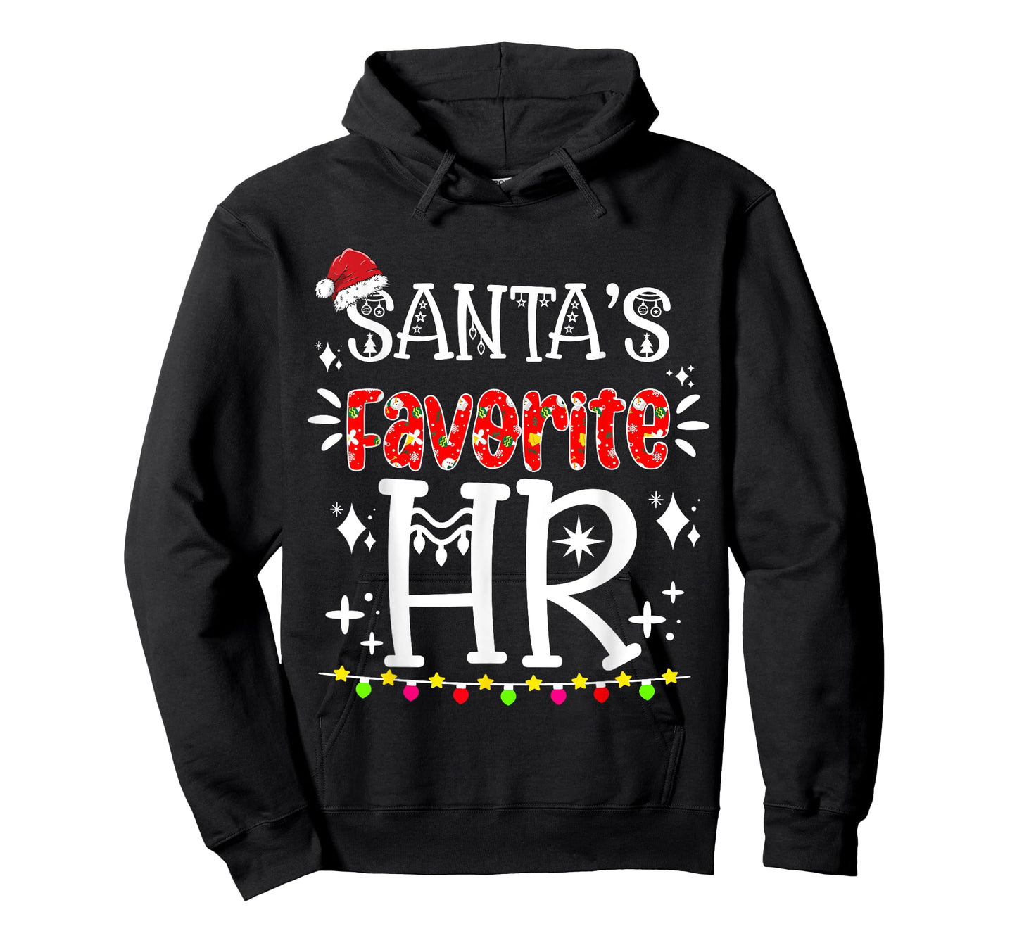 Santa's Favorite HR - Funny HR Christmas Human Resource T-Shirt