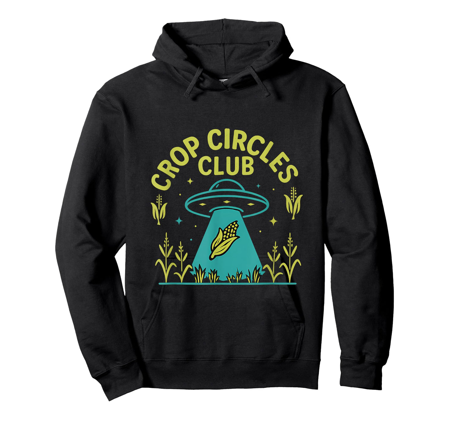 Crop Circles Club Alien UFO Corn Farm Humor Design T-Shirt