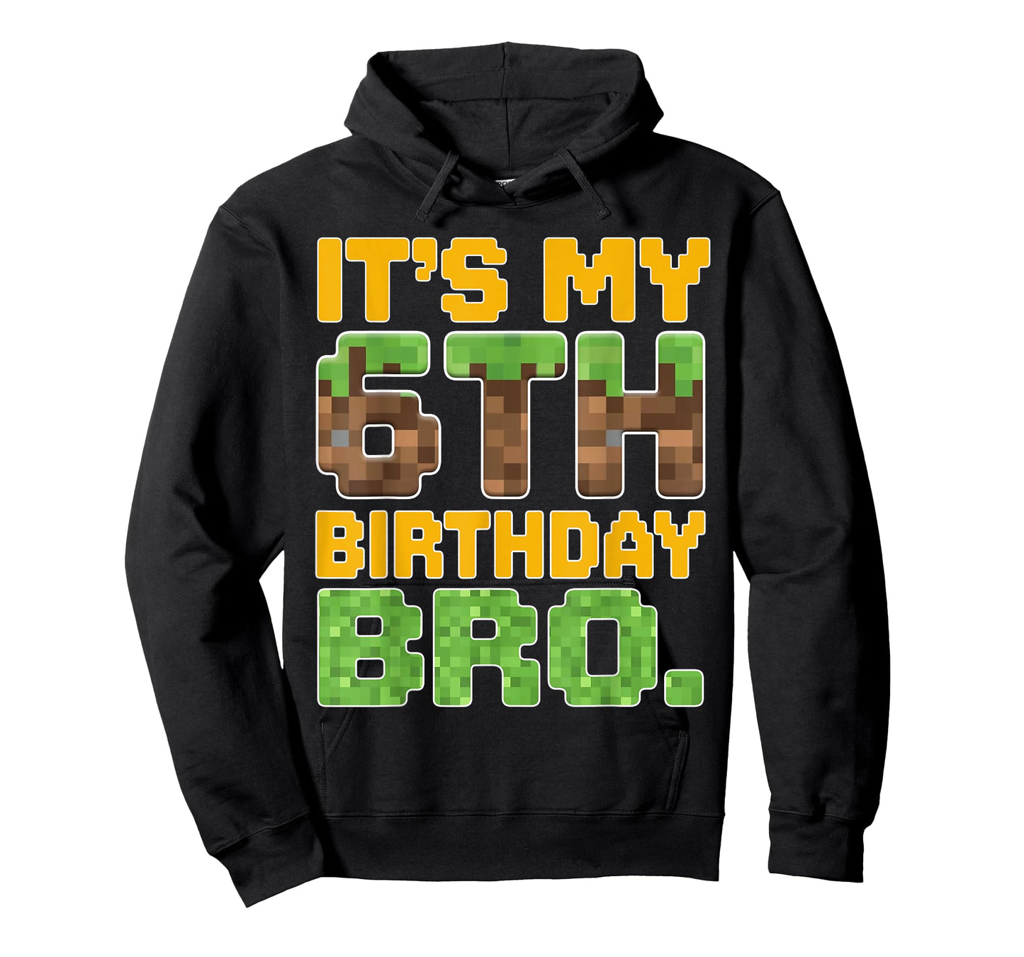 Funny Birthday Boy It's My 6th Birthday Video Game Pixel T-Shirt
