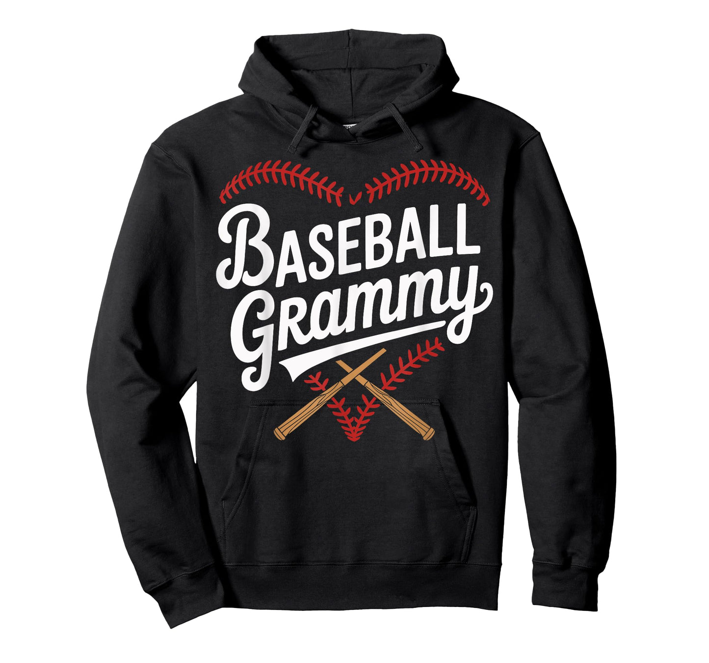 Baseball Grammy with Bats and Heart Design T-Shirt