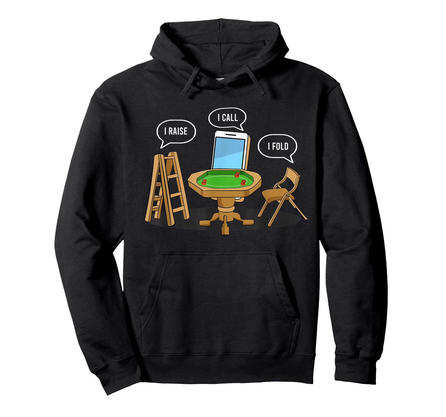 I Raise I Call I Fold Texas Holdem Funny Poker Player T-Shirt