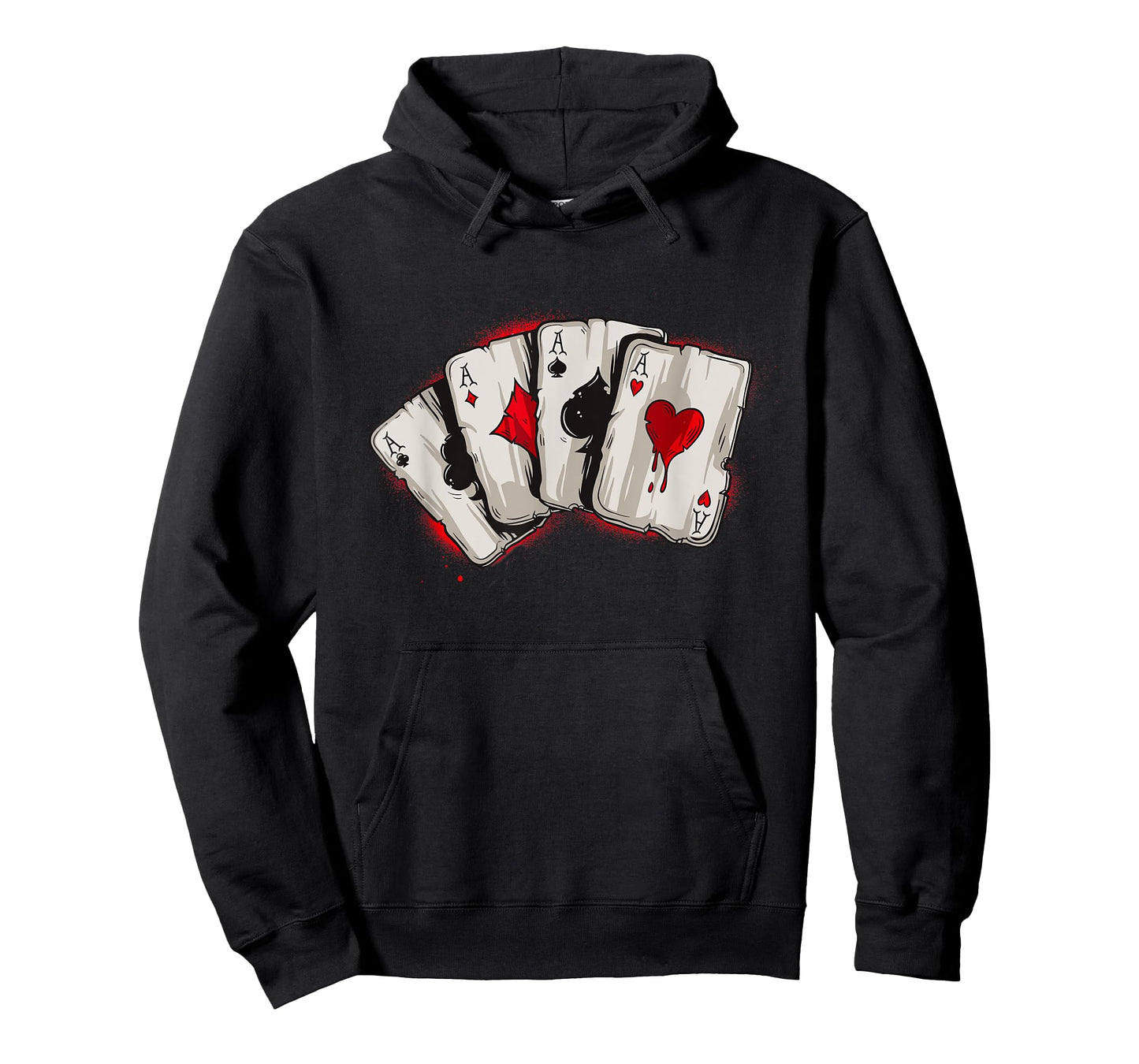 Poker T-Shirt 4 Aces Stud Hands Lucky Souvenir Las Vegas Tee T-Shirt