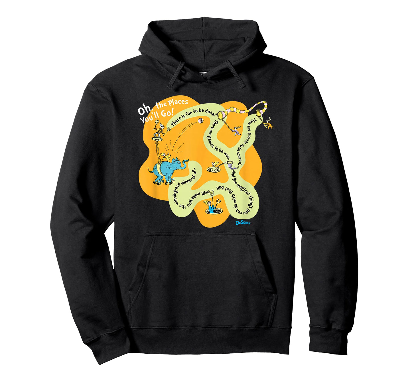 Dr. Seuss Oh The Places You'll Go - Games To Be Won T-shirt T-Shirt