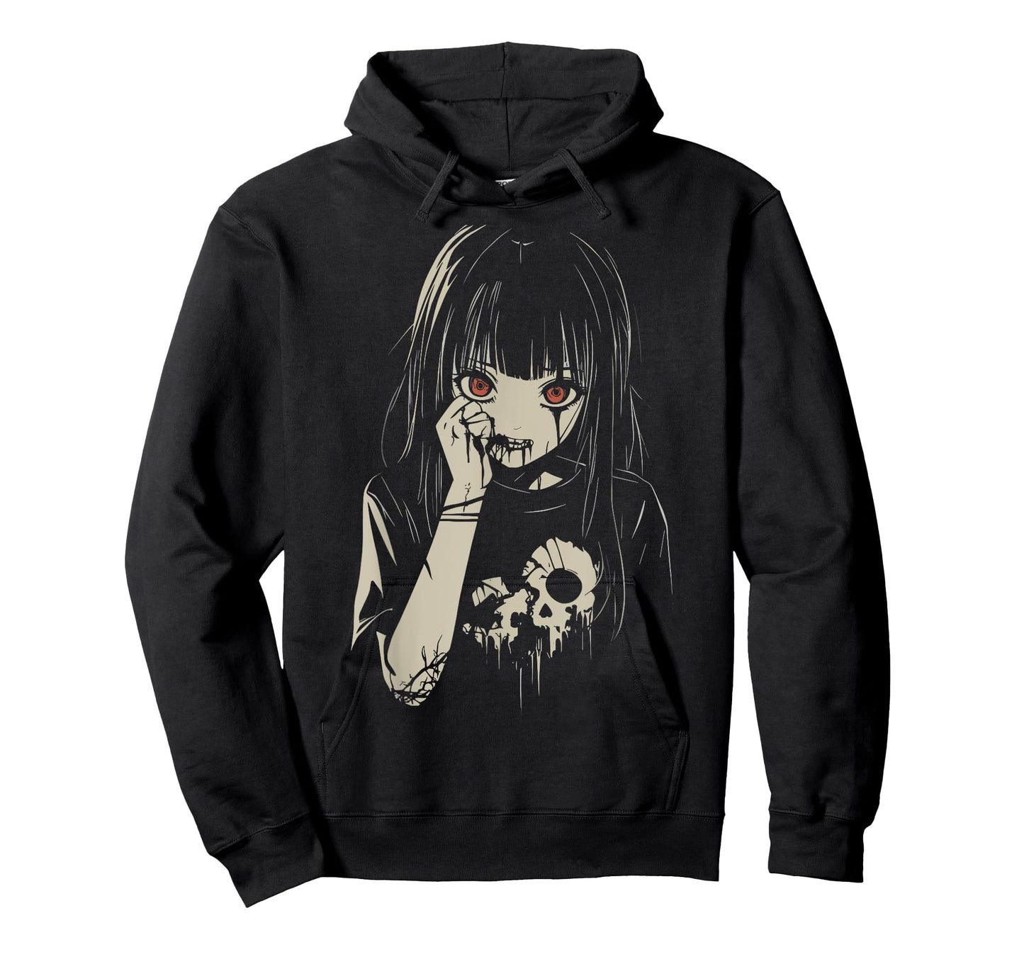 Anime Horror Girl Aesthetic Soft Grunge Waifu Japanese Girl T-Shirt