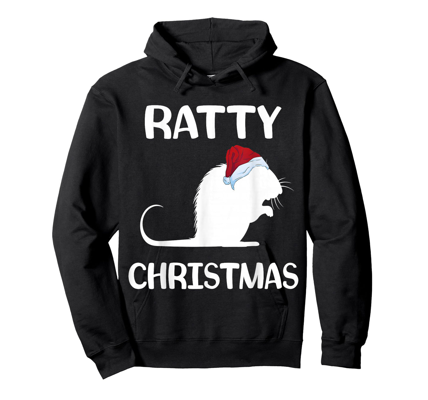 Ratty Christmas Santa Hat Rat Rodent Owner Mouse Rat Lover T-Shirt