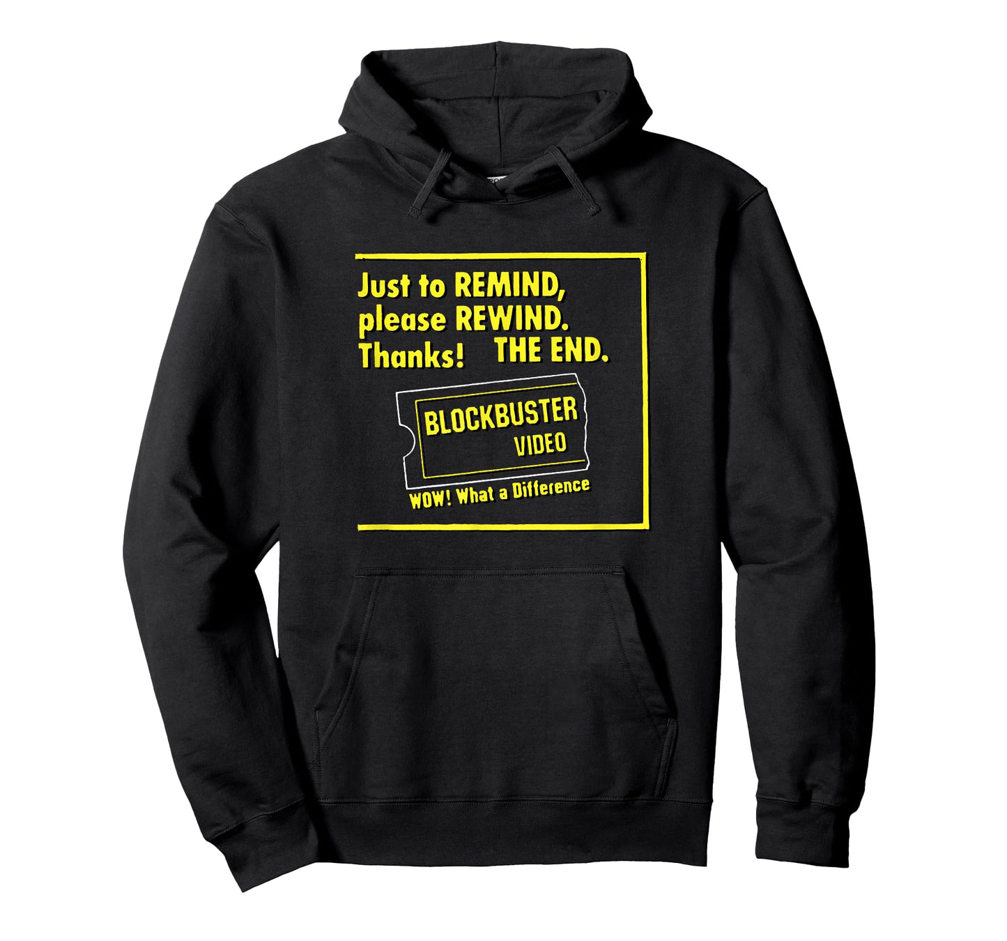 Blockbuster Please Rewind The End with Logo Vintage T-Shirt