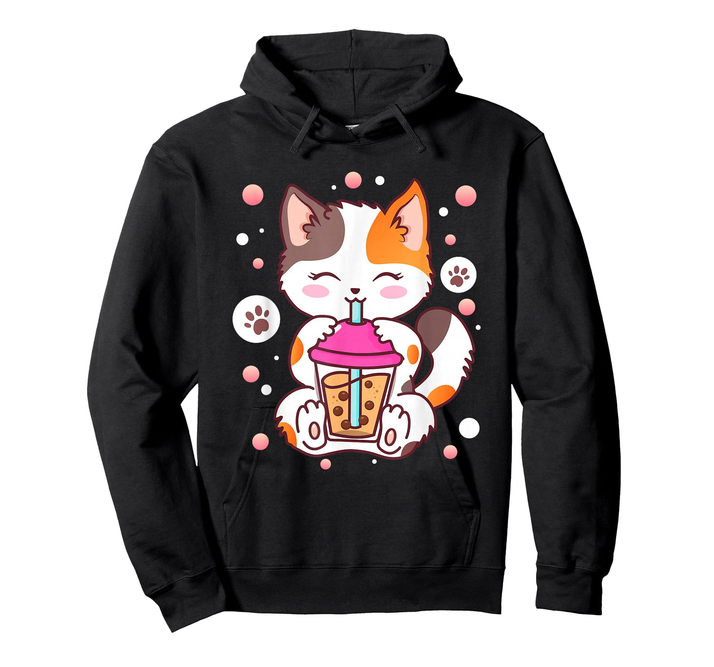 Cat Boba Tea Bubble Tea Kawaii Anime Japanese Neko Girl Teen T-Shirt