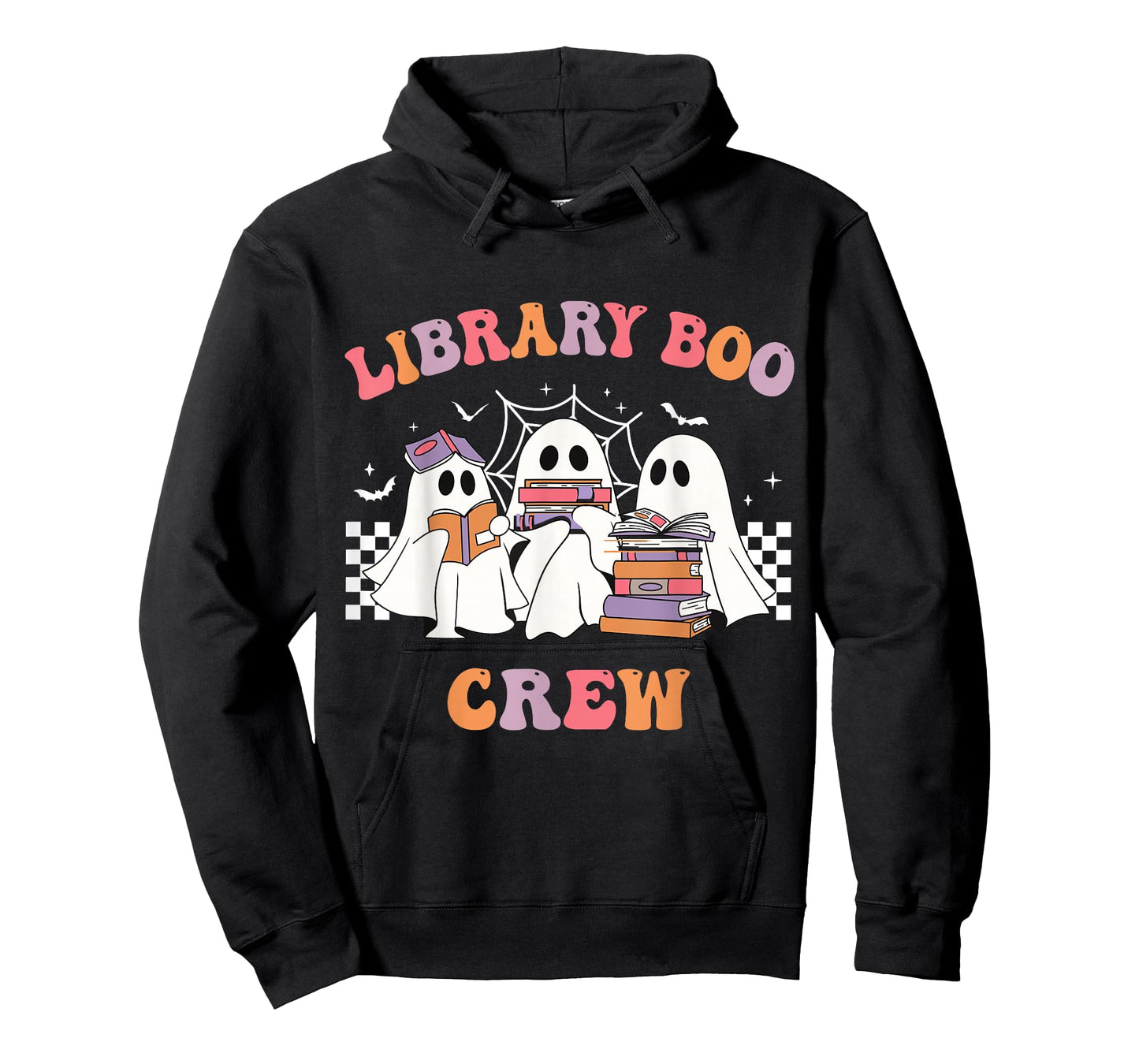 Library Boo Crew Book Lovers Funny Halloween Library Ghost T-Shirt
