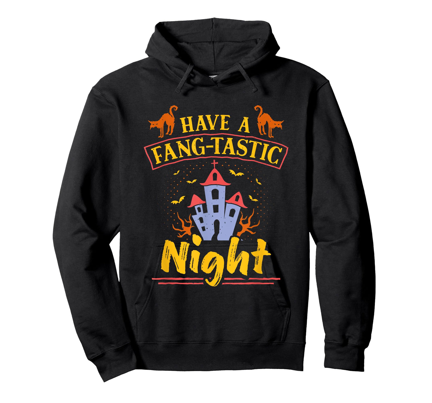 Fang-Tastic Night Scary Bat Witch Halloween Costume T-Shirt