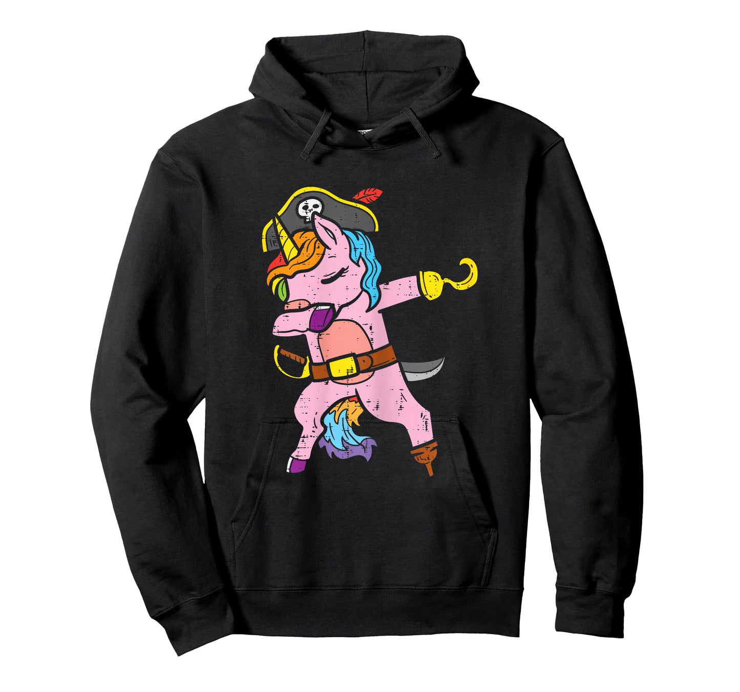 Dabbing Unicorn Pirate Dab Dance Cute Halloween Girls Women T-Shirt