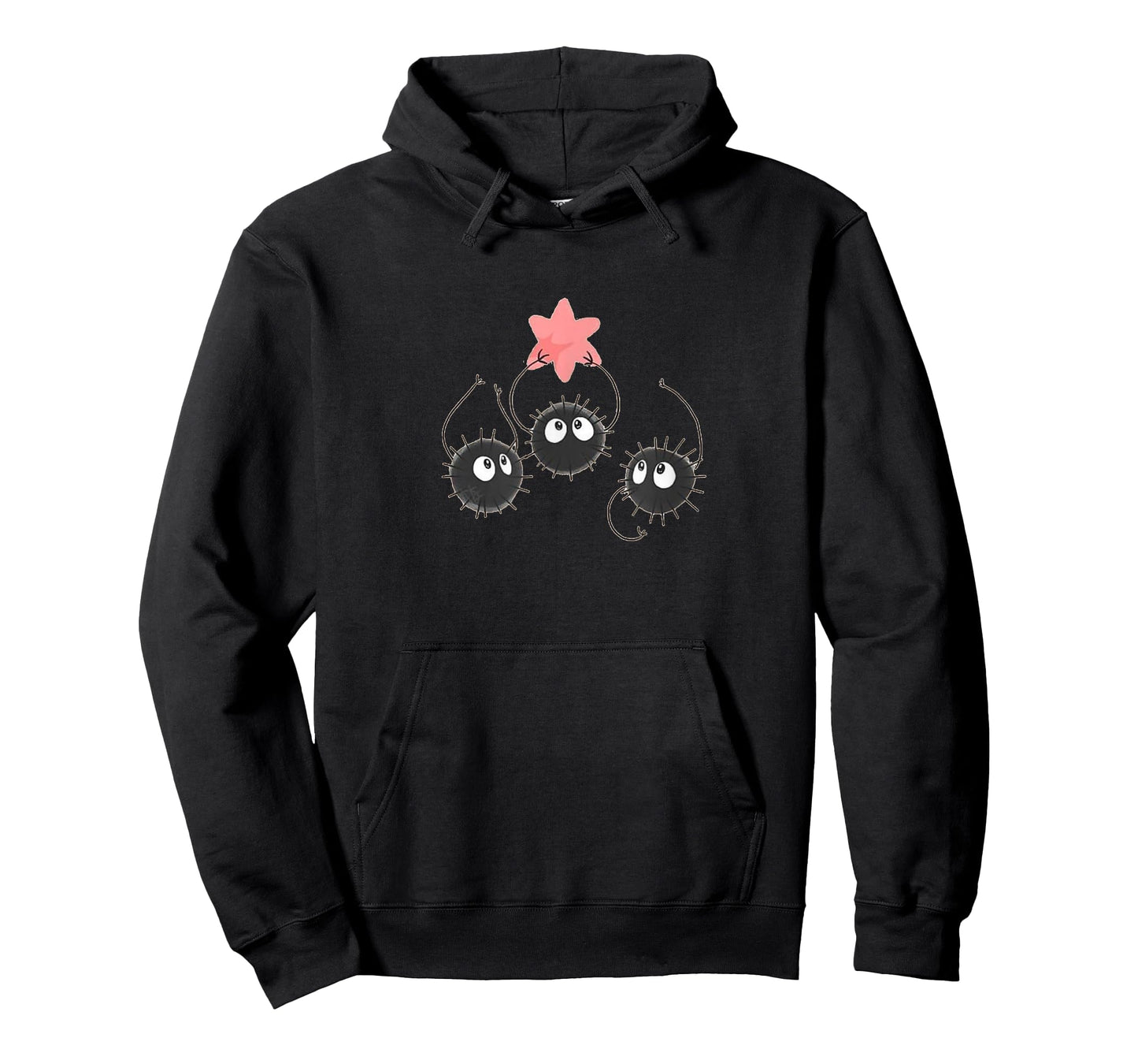 Cute Anime Soot Man with Pink Sugar Star T-Shirt