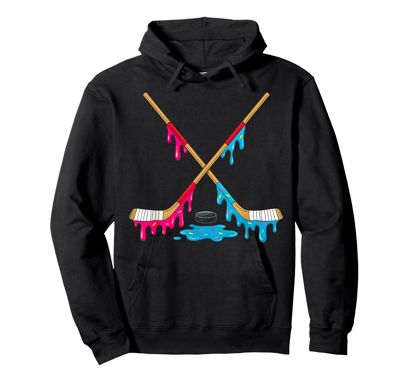 Hockey Ice Cream Drip Boys Ice Hockey Youth Players T-Shirt