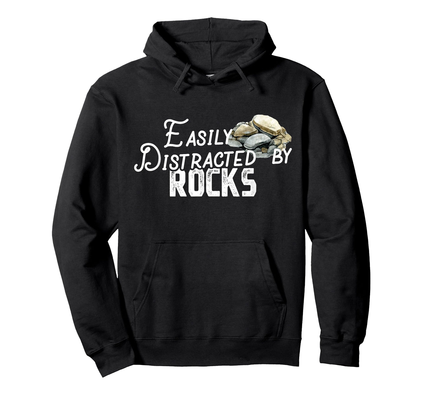 Easily Distracted By Rocks - Cute Rock Collector T-Shirt