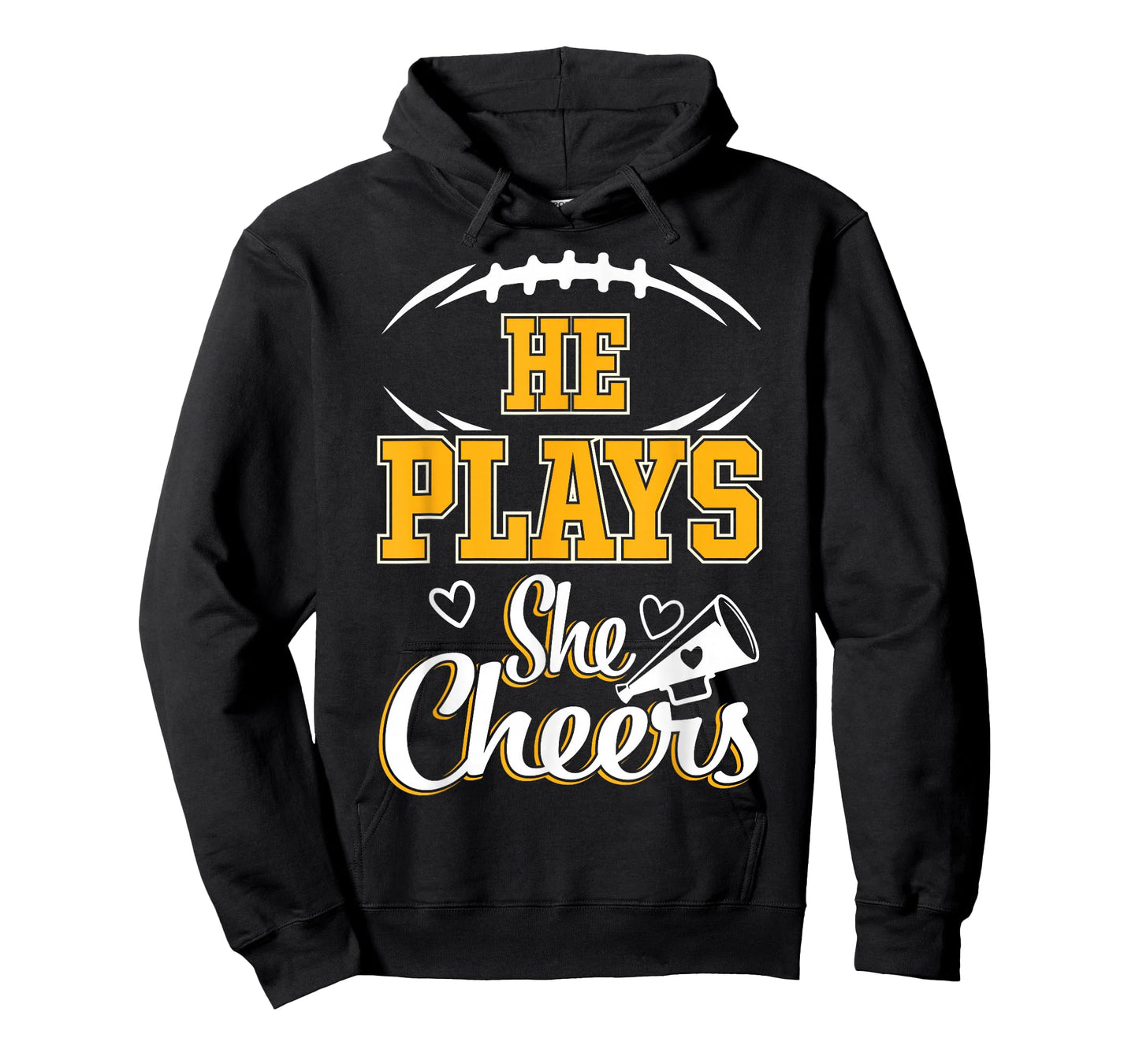 Football and Cheer Mom Cheerleading Mother Football T-Shirt
