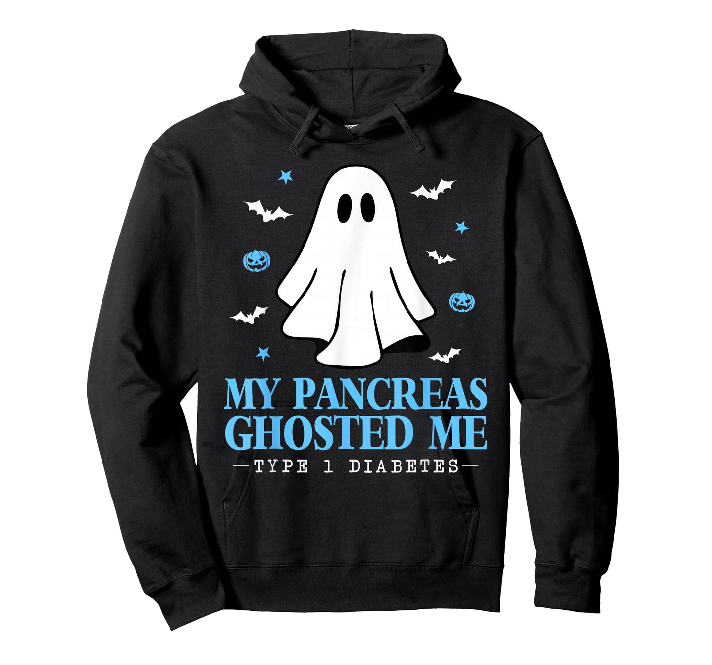 Halloween My Pancreas Ghosted Me Funny Type 1 Diabetes T1D T-Shirt