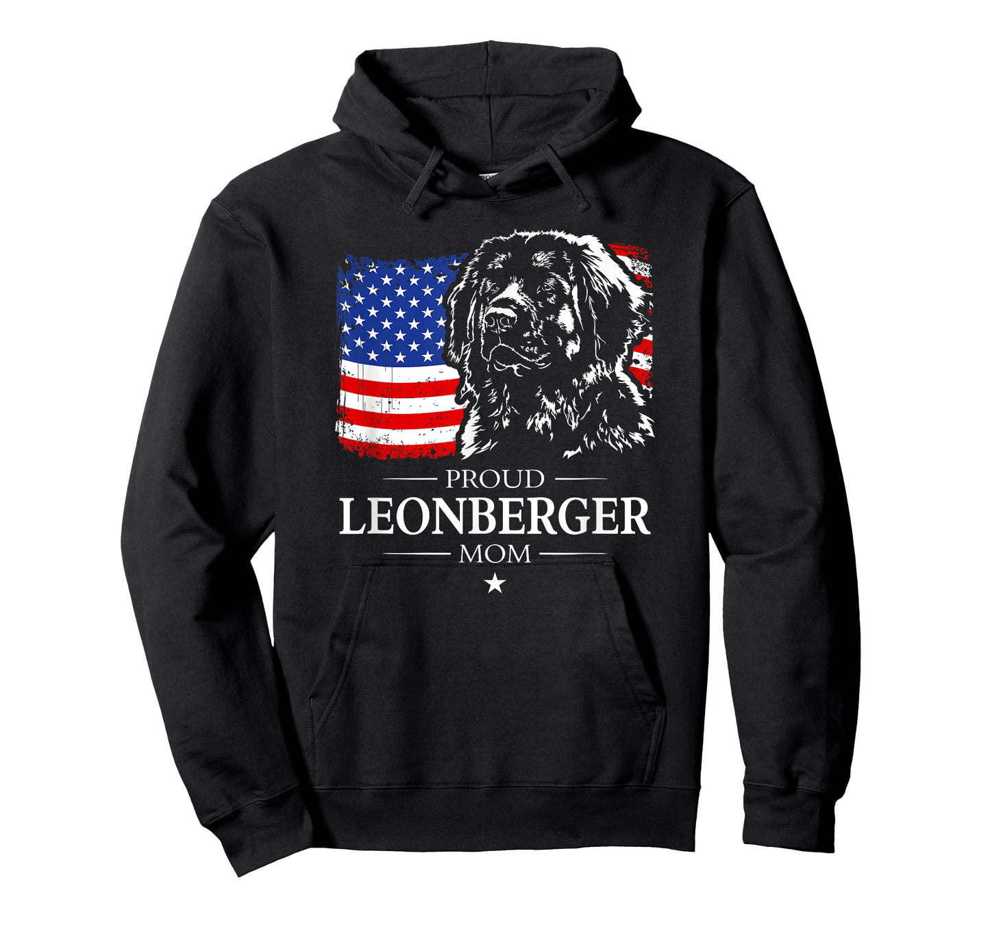 Proud Leonberger Mom American Flag patriotic gift dog T-Shirt