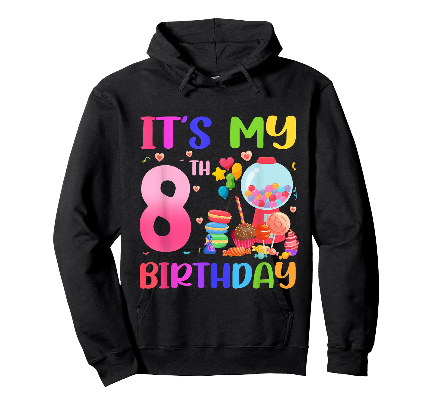 It's My 8th Birthday Girl Candy Candyland 8 Year Old T-Shirt