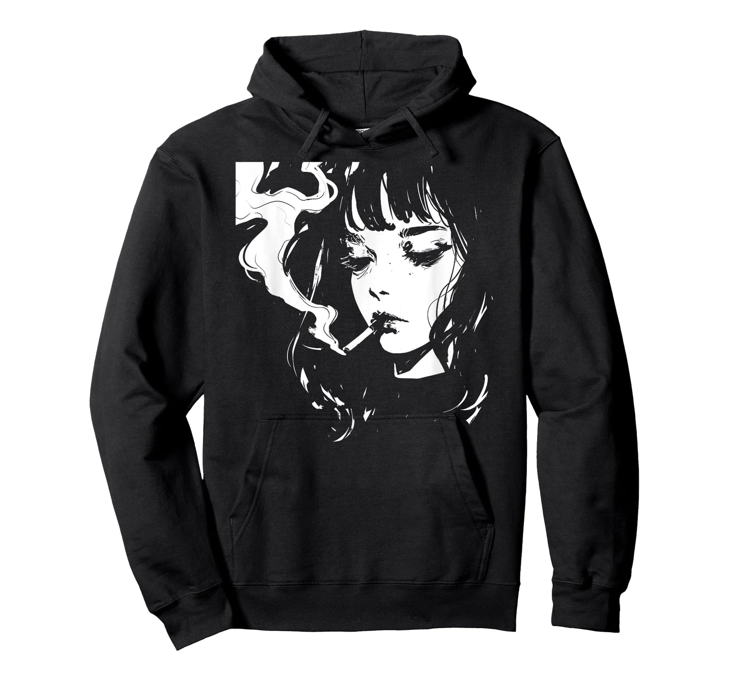 Soft Grunge Kawaii Anime Girl Smoking Waifu Otaku Japanese T-Shirt